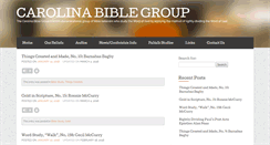 Desktop Screenshot of carolinabiblegroup.com