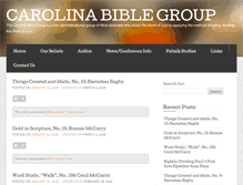 Tablet Screenshot of carolinabiblegroup.com